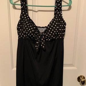 Longitude Swim Dress NWOT Polka Dots